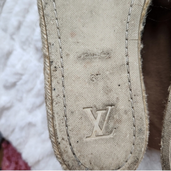 Louis Vuitton LV Women's size 37 Euro 7 US Gem Jewel Espadrille Slip On Shoes - Picture 11 of 13